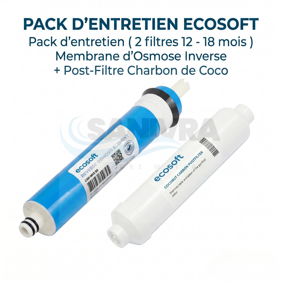 Pack de 2 Filtres (Purification & Finition) - Eco-Soft 5 Étapes