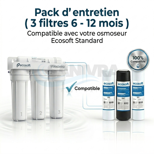 Pack de 3 Filtres (Pré-filtration) - Eco-Soft 5 Étapes :